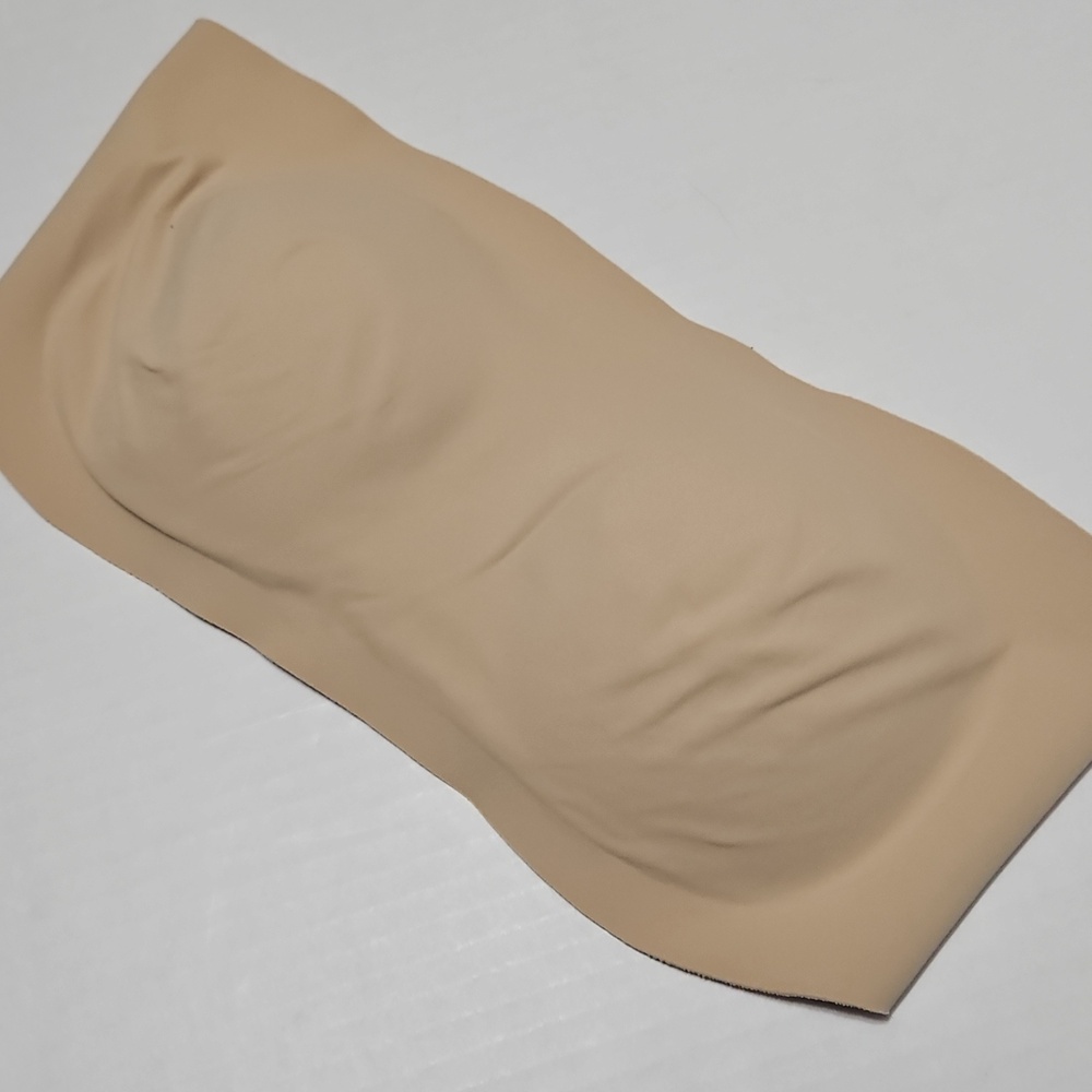 Aerie Light Tan Seamless Bandeau With Removable Pads Size L - Picture 3 of 8